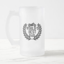 Taza De Cristal Esmerilado El Mejor Papá Del Mundo