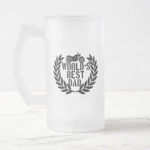 Taza De Cristal Esmerilado El Mejor Papá Del Mundo 