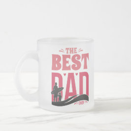 Taza De Cristal Esmerilado El Mejor Papá del Mundo
