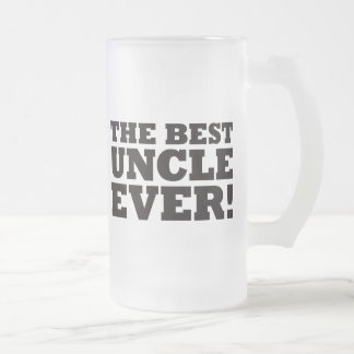 Taza De Cristal Esmerilado El mejor tío Ever