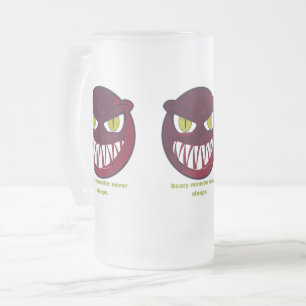 Taza De Cristal Esmerilado El miedo nunca duerme.