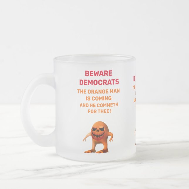 Taza De Cristal Esmerilado El NARANJA (Izquierda)