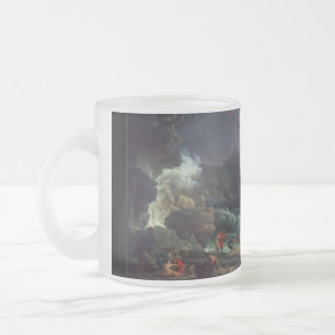 Taza De Cristal Esmerilado El naufragio de Claude Joseph Vernet