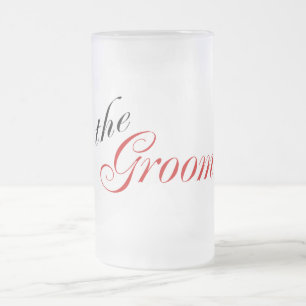 Taza De Cristal Esmerilado El novio (rojo)