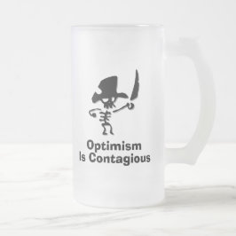 Taza De Cristal Esmerilado El optimismo pirata es contagioso