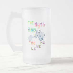 Taza De Cristal Esmerilado El Padre Mito La Leyenda