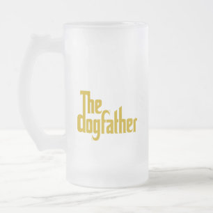 Taza De Cristal Esmerilado El padrino del perro - Regalo del Día del Padre pa