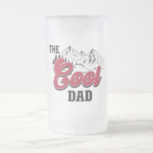 Taza De Cristal Esmerilado "El papá de Guay" Frosted Beer Mug