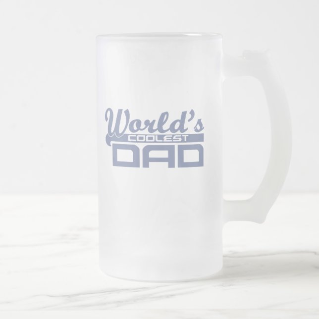 Taza De Cristal Esmerilado El papá más fresco del mundo (Derecha)