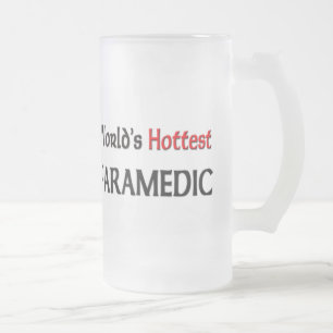 Taza De Cristal Esmerilado El paramédico más caliente de los mundos