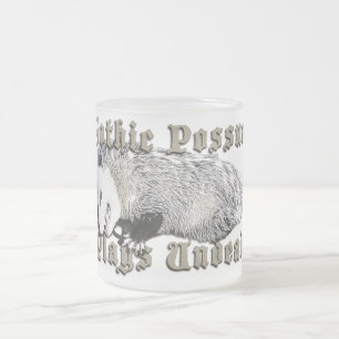 Taza De Cristal Esmerilado El posum gótico no está muerto
