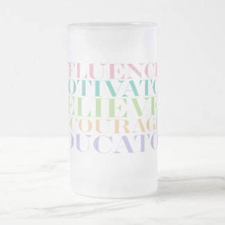 Taza De Cristal Esmerilado El profesor