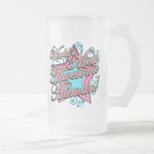 Taza De Cristal Esmerilado El ser humano más impresionante de los mundos