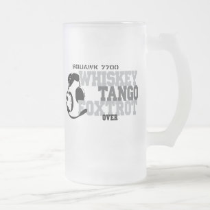Taza De Cristal Esmerilado El tango del whisky Foxtrot - humor de la aviación