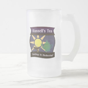 Taza De Cristal Esmerilado El té de Russell