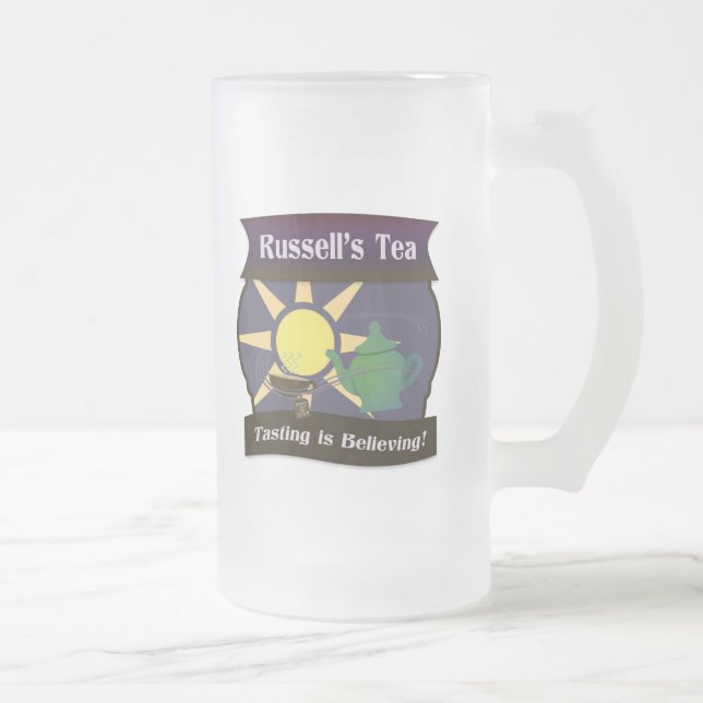 Taza De Cristal Esmerilado El té de Russell (Derecha)