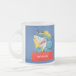 TAZA DE CRISTAL ESMERILADO EL TIBURÓN 