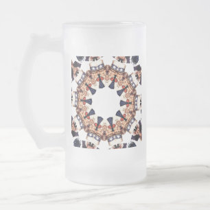 Taza De Cristal Esmerilado El tío Sam señaló al dedo Kaleidoscope