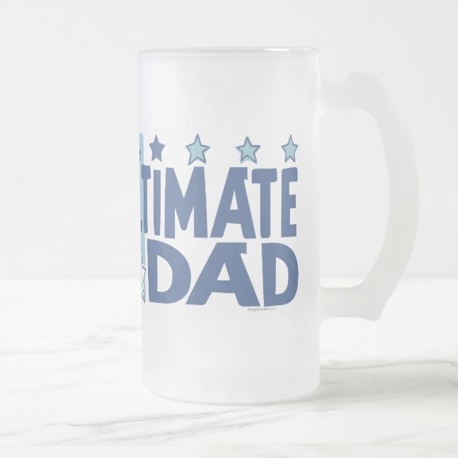 Taza De Cristal Esmerilado El último azul del papá (Derecha)