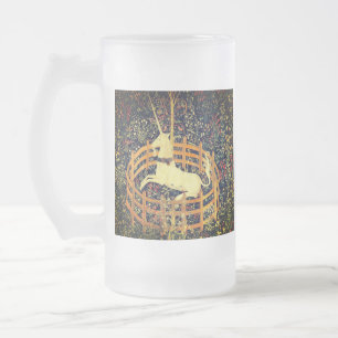 Taza De Cristal Esmerilado El unicornio en cautiverio