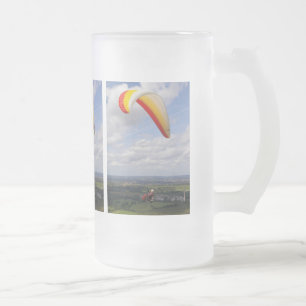 Taza De Cristal Esmerilado El volar a solas