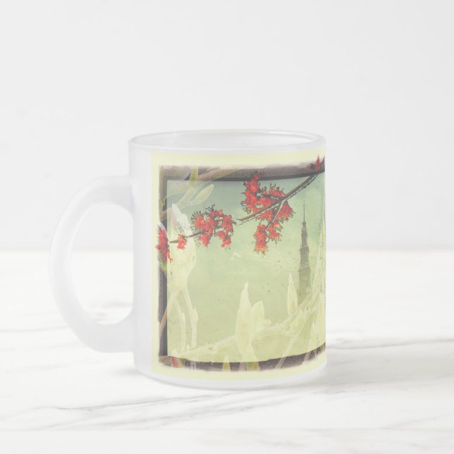 Taza De Cristal Esmerilado Elegancia (Izquierda)