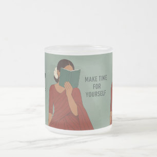 Taza De Cristal Esmerilado Elegancia tamil eterna