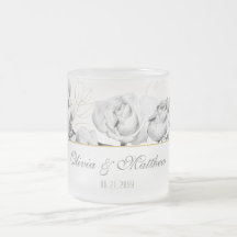 Elegante Moda moderna Regalo Boda de oro blanco ne