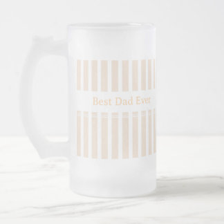 Taza De Cristal Esmerilado Elegante personalizado Mejor Papá del Mundo con ra