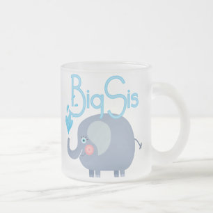 Taza De Cristal Esmerilado Elephant Big Sis