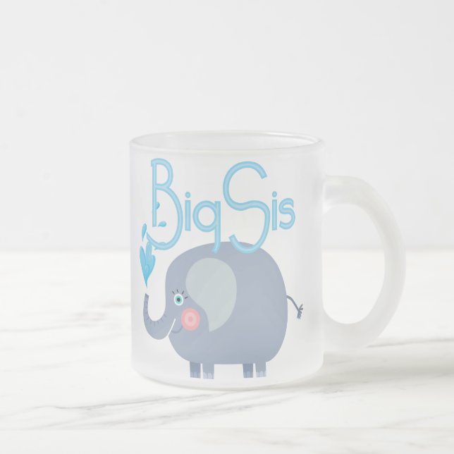 Taza De Cristal Esmerilado Elephant Big Sis (Derecha)