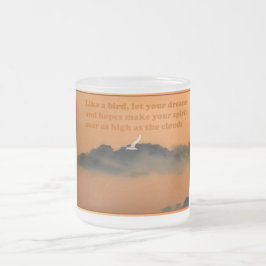 Taza De Cristal Esmerilado Elevarse, por más