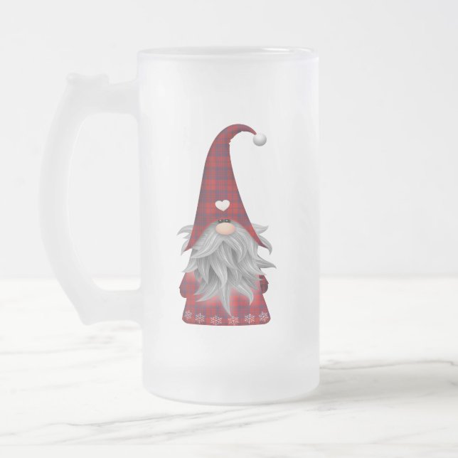 Taza De Cristal Esmerilado Elf Gnome, Navidades de Cute (Izquierda)