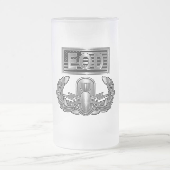 Taza De Cristal Esmerilado Eliminación de artefactos explosivos (Centro)