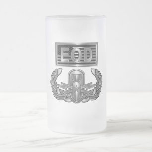 Taza De Cristal Esmerilado Eliminación de Artefactos Explosivos EOD Senior