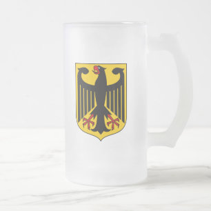 Taza De Cristal Esmerilado emblema de alemania