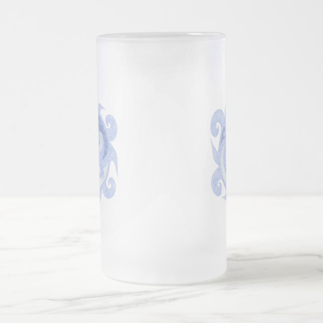 Taza De Cristal Esmerilado Emblema "Sendero de un héroe" (Centro)