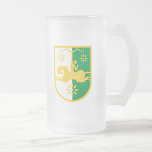 Taza De Cristal Esmerilado emblemático de Abkhazia