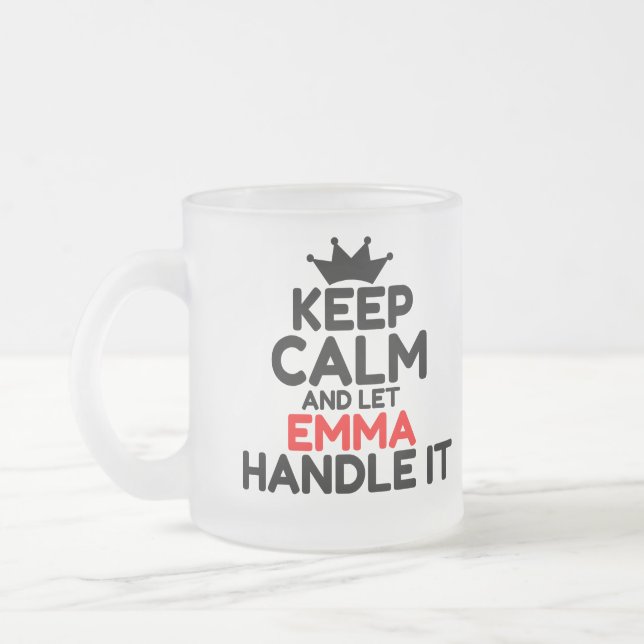 TAZA DE CRISTAL ESMERILADO EMMA (Izquierda)