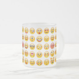 Taza De Cristal Esmerilado emoji