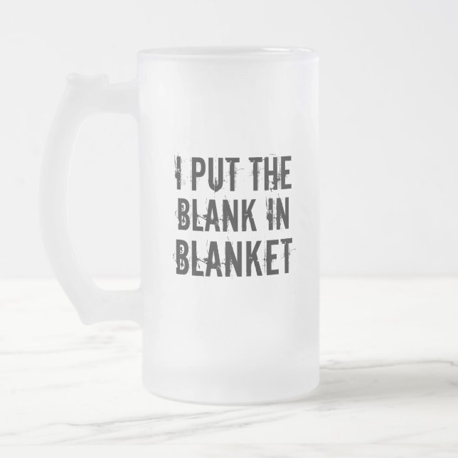 Taza De Cristal Esmerilado en blanco (Izquierda)