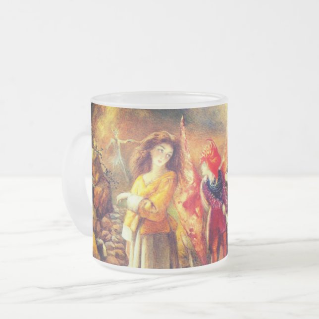 Taza De Cristal Esmerilado En Fairyland John Anster Fitzgerald (Anverso izquierdo)