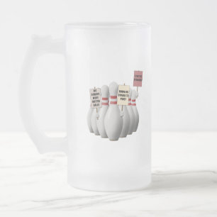 Taza De Cristal Esmerilado En huelga