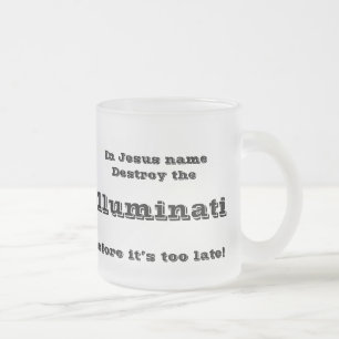 Taza De Cristal Esmerilado En nombre de Jesús