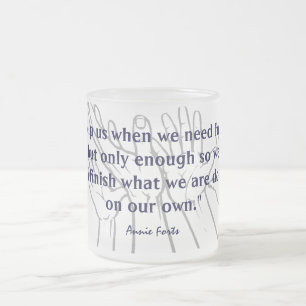 Taza De Cristal Esmerilado En nuestros los propios