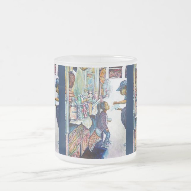 Taza De Cristal Esmerilado En última instancia genera esperanza (Centro)