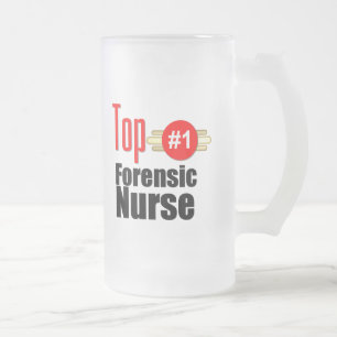 Taza De Cristal Esmerilado Enfermera forense superior