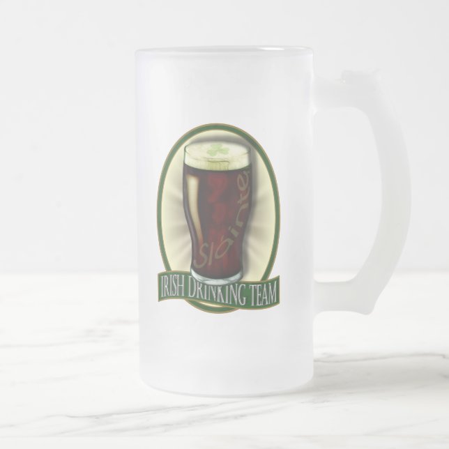 Taza De Cristal Esmerilado Equipo de consumición irlandés (Derecha)