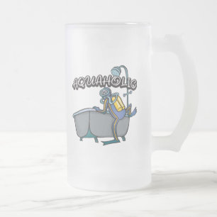 Taza De Cristal Esmerilado EQUIPO DE SUBMARINISMO de Aquaholic
