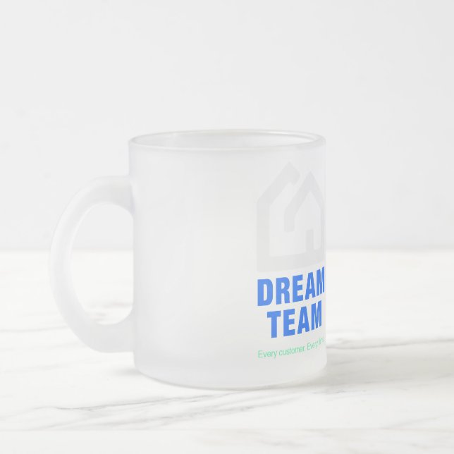 Taza De Cristal Esmerilado Equipo ideal (Izquierda)